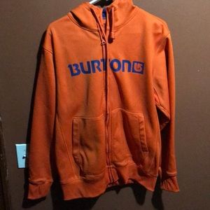 Orange Burton zip up